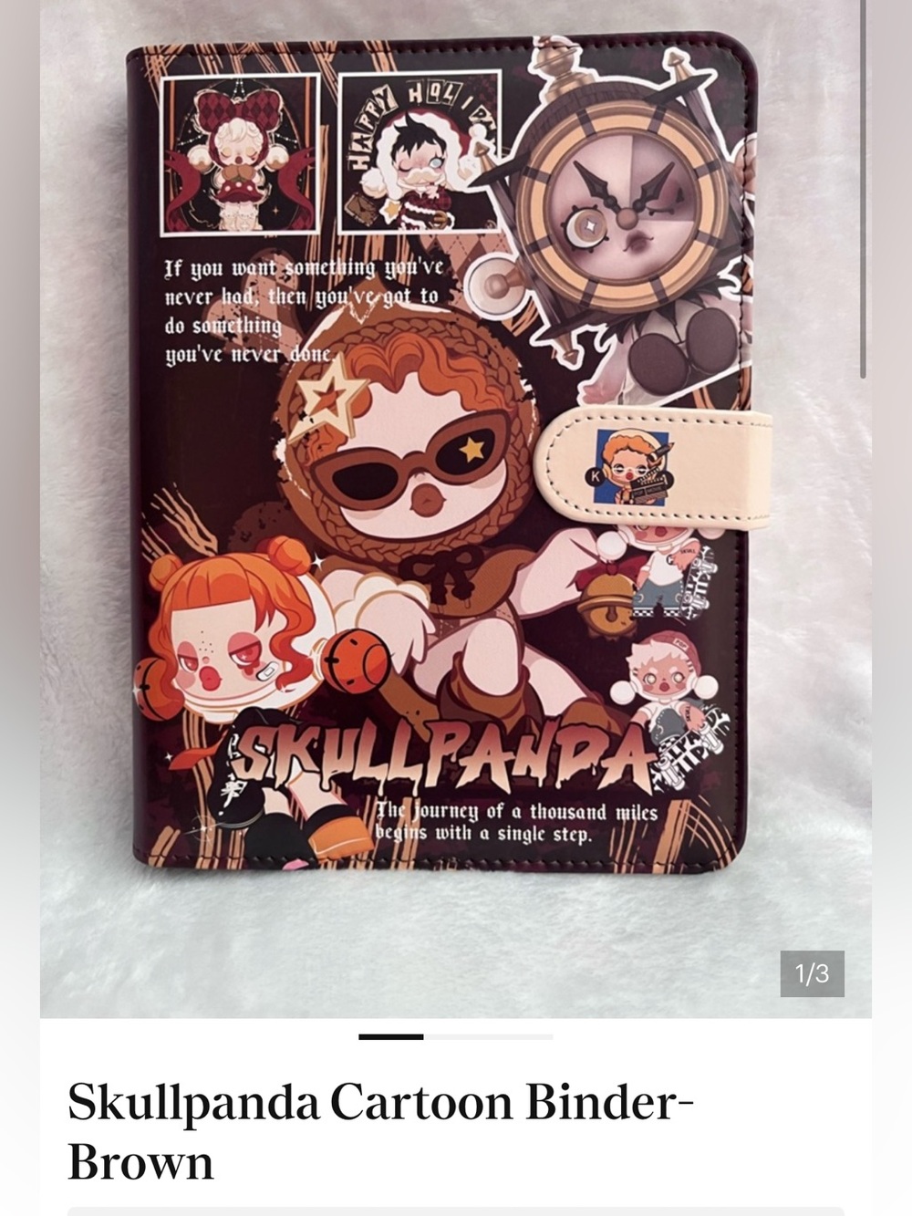 SKULL PANDA JOURNAL/DIARY BINDER / BRAND NEW/HIGHLY COLLECTIBLE